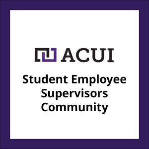 Group logo of Student Employee Supervisors